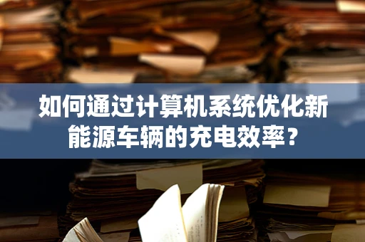 如何通过计算机系统优化新能源车辆的充电效率？