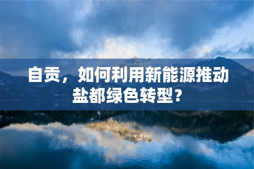 自贡，如何利用新能源推动盐都绿色转型？