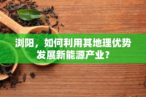 浏阳，如何利用其地理优势发展新能源产业？