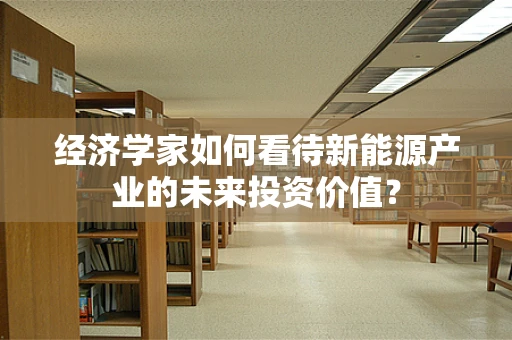 经济学家如何看待新能源产业的未来投资价值？