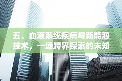 五、血液系统疾病与新能源技术，一场跨界探索的未知之旅？