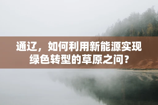 通辽，如何利用新能源实现绿色转型的草原之问？