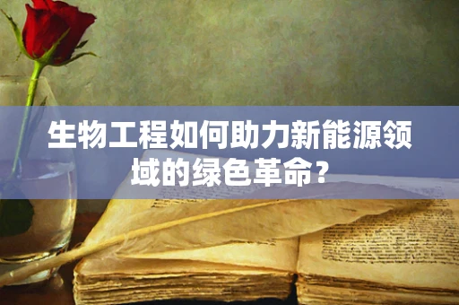 生物工程如何助力新能源领域的绿色革命？