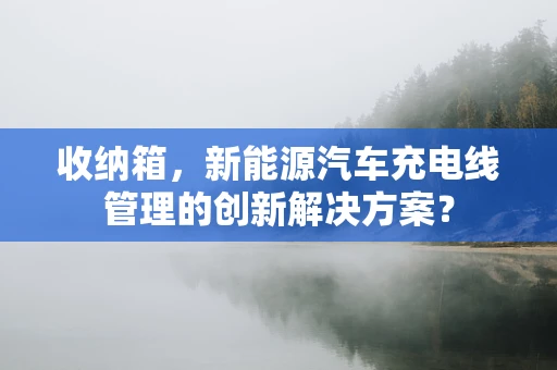 收纳箱，新能源汽车充电线管理的创新解决方案？