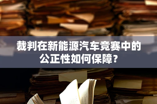 裁判在新能源汽车竞赛中的公正性如何保障？