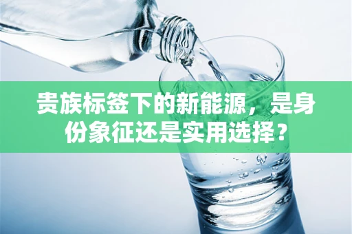 贵族标签下的新能源，是身份象征还是实用选择？