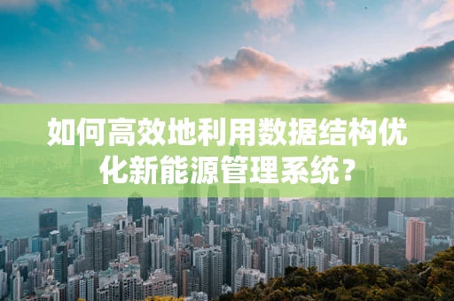 如何高效地利用数据结构优化新能源管理系统？